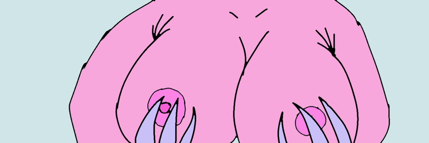 Provocative pink artwork from X